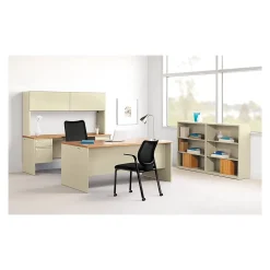 HON Brigade 3-Shelf 41"H Bookcase, Putty Steel(HS42ABCL)