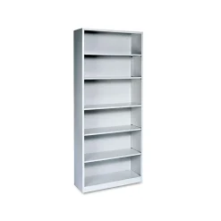 HON Brigade 6-Shelf Standard Bookcase, 81.13"H x 34.5"W x 12.63"D, Gray (S82ABCQ)