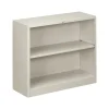 HON Brigade 2-Shelf Standard Bookcase, Light gray (HONS30ABCQ)
