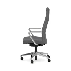 HON Cofi Fabric Swivel Executive Chair, Graphite/Polished Aluminum (HCFEU.W0.STC.P.H.UR93.CHSTC09.PA)