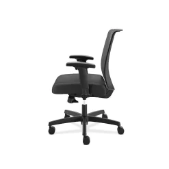 HON Convergence Vinyl Task Chair with Seat Slide, Adjustable Arms, Black (HONCMY1AUR10)
