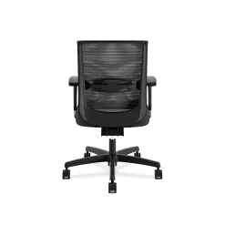 HON Convergence Vinyl Task Chair with Seat Slide, Adjustable Arms, Black (HONCMY1AUR10)