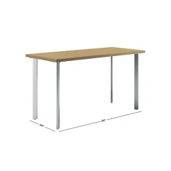 HON Coze 54"W Desk, Natural Recon and Silver (HONRPL2454N1P6)