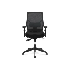 HON Crio High-Back Task Chair, Mesh Back, Adjustable Arms, Adjustable Lumbar, Black Fabric (BSXVL582ES10T)