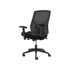 HON Crio High-Back Task Chair, Mesh Back, Adjustable Arms, Adjustable Lumbar, Black Leather (BSXVL581SB11T)