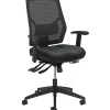 HON Crio Mesh/Bonded Leather High-Back Task Chair, Black (BSXVL582SB11T)