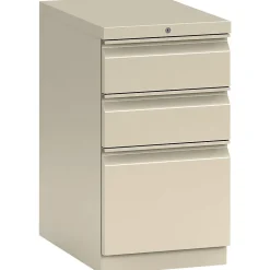 HON FlagShip 3-Drawer Mobile Pedestal File, 28"H x 15"W 22 7/8"D, Greige (H18723RLT5)