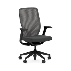 HON Flexion Fabric/Mesh Swivel Task Chair, Black (HFXT1.F0.STC.A.H.IM.UR10.NL.SB.T)