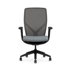 HON Flexion Fabric/Mesh Task Chair, Basalt/Black (HFXT1.F0.STC.A.H.IM.APX25.NL.SB.T)