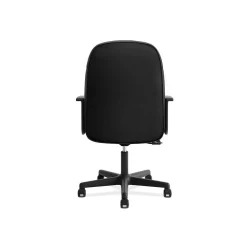 HON High-Back Executive Chair, Center-Tilt, Fixed Arms, Black Fabric (BSXVL601VA10)