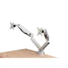 HON HONBDMAUSB 21" USB Dual Monitor Arm, Silver