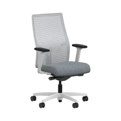 HON Ignition 2.0 Fabric/Mesh Swivel Task Chair, Basalt/Designer White (HIWMMKD.Y2.A.H.IF.APX25.DW.SB.DWX)