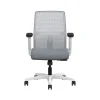 HON Ignition 2.0 Fabric/Mesh Swivel Task Chair, Basalt/Designer White (HITLMKD.Y1.A.H.IF.APX25.DW.SB.DWX)