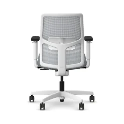 HON Ignition 2.0 Fabric/Mesh Swivel Task Chair, Basalt/Designer White (HITLMKD.Y1.A.H.IF.APX25.DW.SB.DWX)