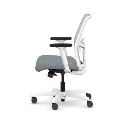 HON Ignition 2.0 Fabric/Mesh Swivel Task Chair, Basalt/Designer White (HITLMKD.Y1.A.H.IF.APX25.DW.SB.DWX)