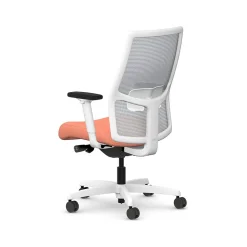 HON Ignition 2.0 Fabric/Mesh Swivel Task Chair, Passion Fruit/Designer White (HIWMMKD.Y2.A.H.IF.HAML02.DW.SB.DWX)