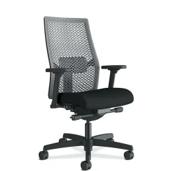 HON Ignition 2.0 Mesh Back Fabric Task Chair, Black (HONI2MRL2AC10TK)