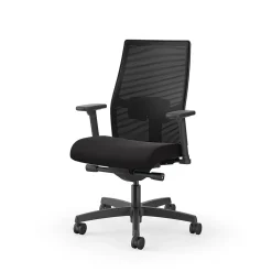 HON Ignition 2.0 Mesh/Fabric Computer and Desk Chair, Black (HONI2M2AMLCPIP)