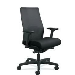 HON Ignition 2.0 Mesh/Fabric Computer and Desk Chair, Black (HONI2M2AMLC10TK)
