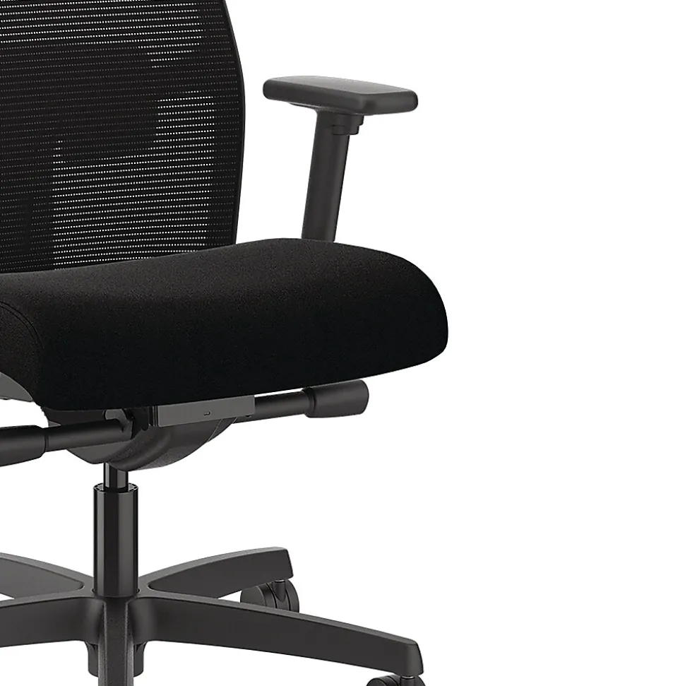 HON Ignition 2.0 Mesh/Fabric Computer and Desk Chair, Black (HONI2M2AMLC10TK)