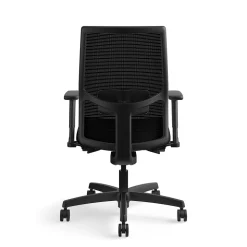 HON Ignition 2.0 Mesh/Vinyl Mid-Back Task Chair, Adjustable Arms, Black (HON12M2AMLU10TK)