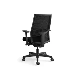 HON Ignition 2.0 Mesh/Vinyl Mid-Back Task Chair, Adjustable Arms, Black (HON12M2AMLU10TK)