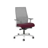 HON Ignition 2.0 Mid-Back Fabric Swivel Task Chair, Designer White/Fog/Merlot Blume (HIWMM.Y2.A.TS.)