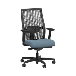 HON Ignition 2.0 ReActiv Fabric Swivel Task Chair, Carolina/Black (HIWMRAKD.Y2.A.H.0S.HAML21.BL.SB.T)