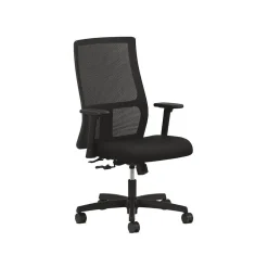 HON Ignition Mesh Back Fabric Computer and Desk Chair, Black (HIWM1.A.H.M.CU10.T.SB)