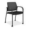 HON Ignition Mesh/Fabric Multi-Purpose Stacking Chair, Black (HONIS107HIMCU10)