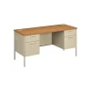 HON Metro Classic HP3231 60" Double Pedestal Desk, Harvest (HONP3231CL)