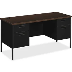HON Metro Classic 60"W Double Credenza, Mocha/Black (HONP3231MOP)