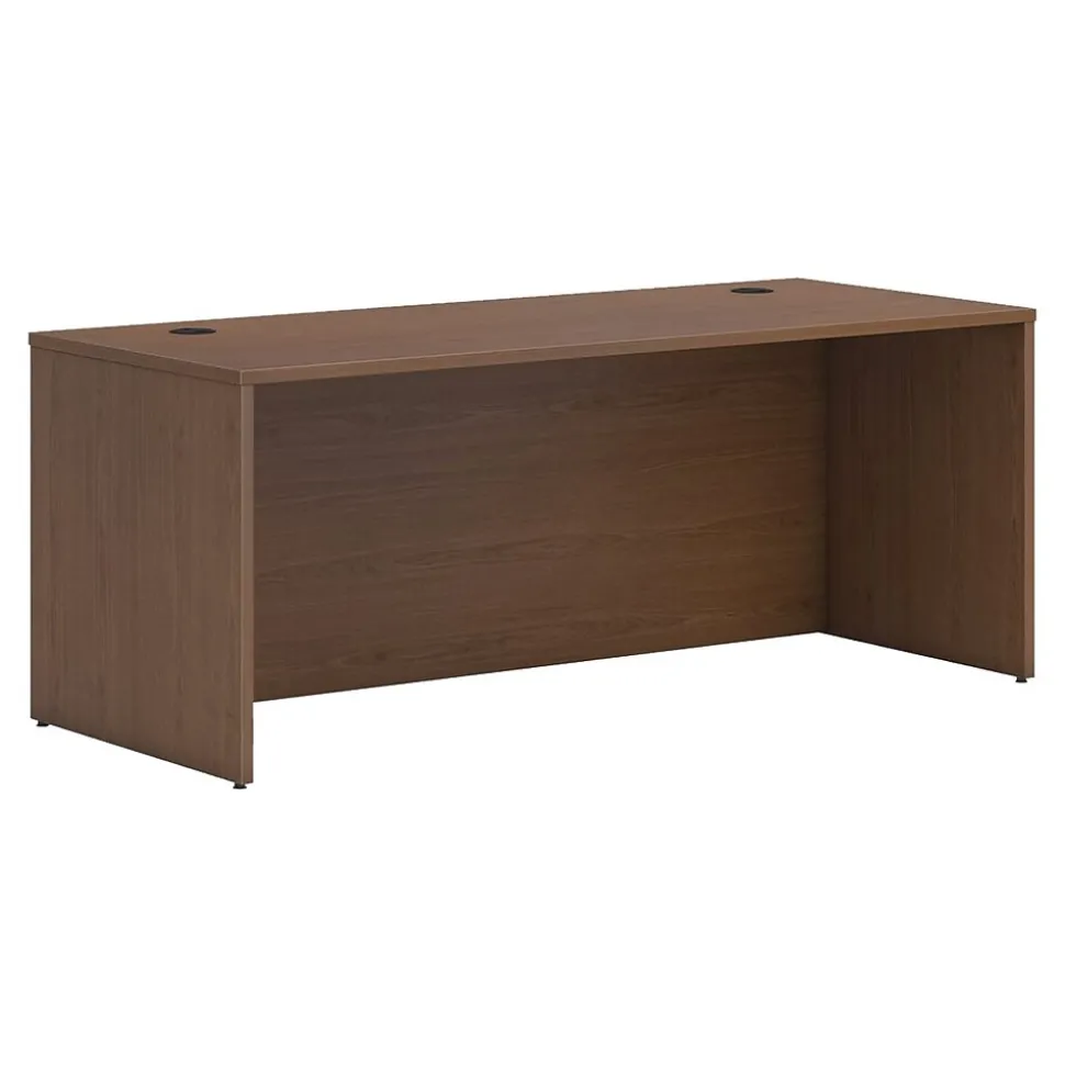 HON Mod 72" Desk Shell, Sepia Walnut (HLPLDS7230.LSE1)