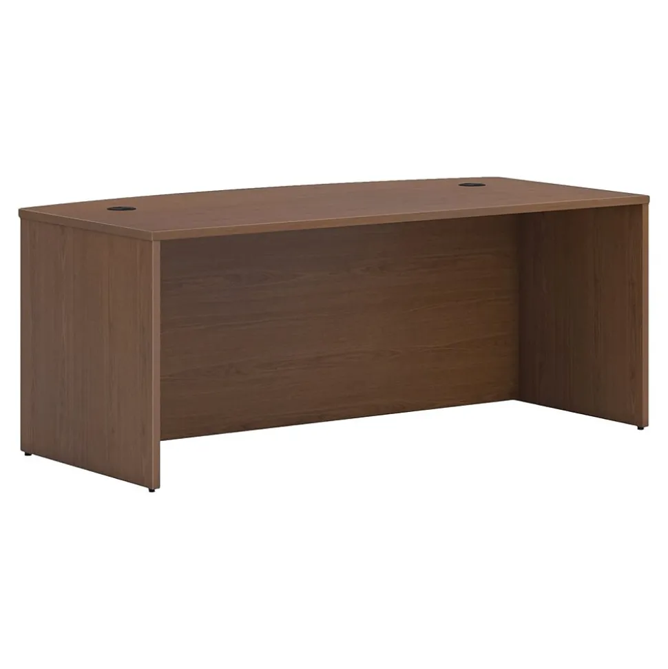 HON Mod 72" Desk Shell, Sepia Walnut (HLPLDS7236B.LSE1)