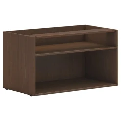 HON Mod 21" Low Storage Credenza with 2 Shelves, Sepia Walnut (HLPLCL3620S.LSE1)