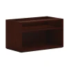 HON Mod 21" Storage Cabinet with 2 Shelves, Traditional Mahogany (HLPLCL3620S.LTM1)