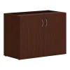 HON Mod 29" Storage Cabinet with 1 Shelf, Traditional Mahogany (HLPLSC3620.LTM1)