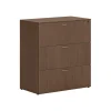 HON Mod 3-Drawer Lateral File Cabinet, Locking, Letter/Legal, Sepia Walnut, 36" (HLPLLF3620L3.LSE1)