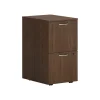 HON Mod 2-Drawer Mobile Vertical File Cabinet, Letter/Legal Size, Lockable, 28"H x 15"W x 20"D, Sepia Walnut (HONPLPMFFLE1)