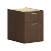 HON Mod 2-Drawer Mobile Vertical File Cabinet, Letter/Legal Size, Lockable, 20"H x 15"W x 20"D, Sepia Walnut (HONPLPHBFLE1)