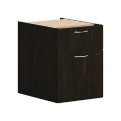 HON Mod 2-Drawer Mobile Vertical File Cabinet, Letter/Legal Size, Lockable, 20"H x 15"W x 20"D, Java Oak (HONPLPHBFLJ1)