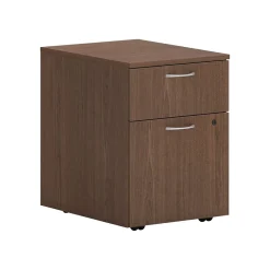 HON Mod 2-Drawer Vertical File Cabinet, Mobile Pedestal, Letter/Legal, Sepia Walnut, 20" (HLPLPMBF.LSE1)