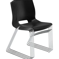 HON Motivate High-Density Stacking Chair, Onyx Shell, 4 per Carton