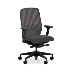 HON Nucleus Fabric/Mesh Swivel Task Chair, Black (HNR1KD.Y2.STC.A.H.IM.UR10.BL.SB.T)