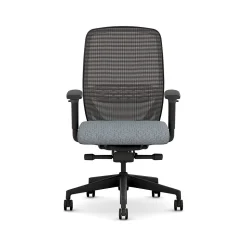 HON Nucleus Fabric/Mesh Swivel Task Chair, Basalt/Black (HNR1KD.Y2.STC.A.H.IM.APX25.BL.SB.T)