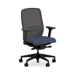 HON Nucleus Fabric/Mesh Swivel Task Chair, Navy/Black (HNR1KD.Y2.STC.A.H.IM.APX13.BL.SB.T)