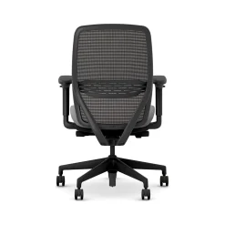 HON Nucleus Fabric/Mesh Swivel Task Chair, Frost/Black (HNR1KD.Y2.STC.A.H.IM.CU22.BL.SB.T)