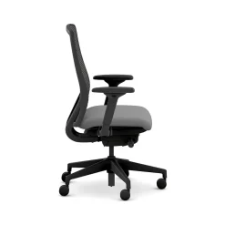 HON Nucleus Fabric/Mesh Swivel Task Chair, Frost/Black (HNR1KD.Y2.STC.A.H.IM.CU22.BL.SB.T)