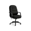 HON Pillow-Soft Leather Executive Chair, Black (HON2091SR11T)