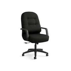 HON Pillow-Soft Leather Executive Chair, Black (HON2091SR11T)